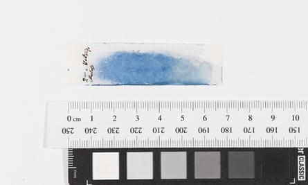 Mary Somerville, Colour test paper from plant emulsion, 1845-1850.